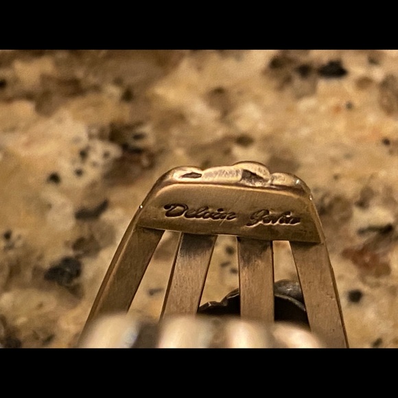 COPY - HOST PICK!✨Navajo Native American SS Turquoise Cuff by artist Delvin John - Picture 7 of 12